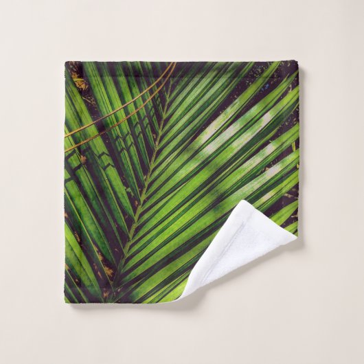Ensemble de serviettes Palm Frond, Pine Needles et (Gant de toilette)