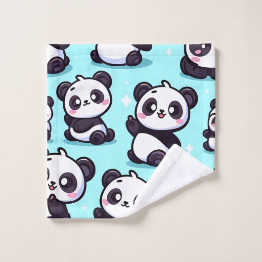 Ensemble de serviettes Panda Collection (Gant de toilette)