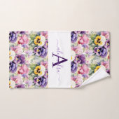 Ensemble de serviettes Pâquerette de printemps à m (Serviette à main)