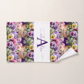 Ensemble de serviettes Pâquerette de printemps à m (Serviette à main)