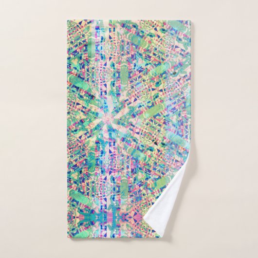 Ensemble de serviettes Pastel à plusieurs imprimés (Serviette à main)