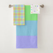 Ensemble de serviettes Pastel Rainbow (En situation)