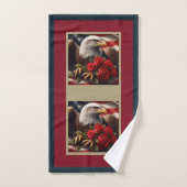 Ensemble de serviettes patriotiques aigle drapeau (Serviette à main)
