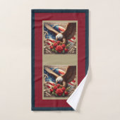 Ensemble de serviettes patriotiques aigle drapeau (Serviette à main)