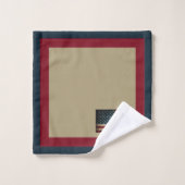 Ensemble de serviettes patriotiques drapeau améric (Gant de toilette)
