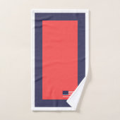 Ensemble de serviettes patriotiques Drapeau Améric (Serviette à main)