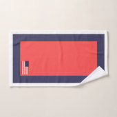 Ensemble de serviettes patriotiques Drapeau Améric (Serviette à main)