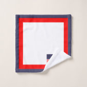 Ensemble de serviettes patriotiques Drapeau Améric (Gant de toilette)