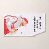 Ensemble de serviettes : Père Noël (Serviette à main)