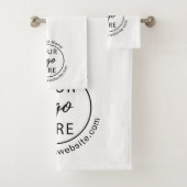 Ensemble de serviettes personnalisées avec logo d' (En situation)