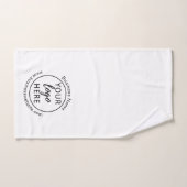 Ensemble de serviettes personnalisées avec logo d' (Serviette à main)