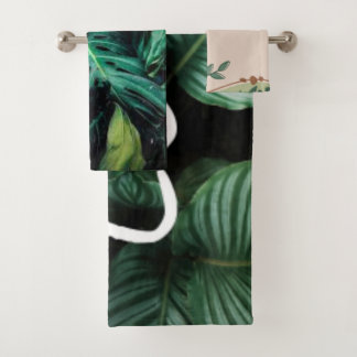 Ensemble de serviettes plantes