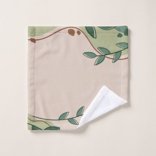 Ensemble de serviettes plantes (Gant de toilette)