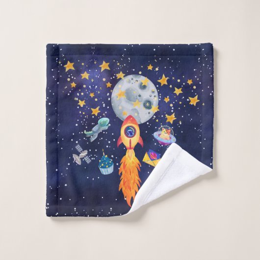 Ensemble de serviettes pour enfants de Rocketship (Gant de toilette)