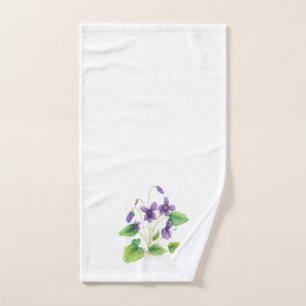 Ensemble de serviettes pour violets sauvages de co