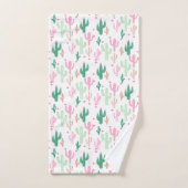 Ensemble de serviettes Preppy Cactus (Serviette à main)
