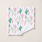 Ensemble de serviettes Preppy Cactus (Gant de toilette)