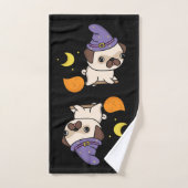 Ensemble de serviettes Puggy sorcière (Serviette à main)