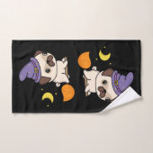 Ensemble de serviettes Puggy sorcière (Serviette à main)