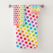 Ensemble de serviettes - Rainbow Stars (En situation)