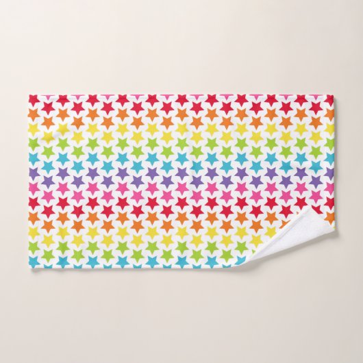 Ensemble de serviettes - Rainbow Stars (Serviette à main)