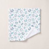 Ensemble de serviettes Ramadan Doodles (Gant de toilette)