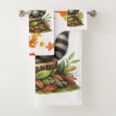 Ensemble de serviettes Raton laveur | Serviettes d (En situation)