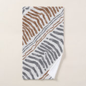 Ensemble de serviettes rayées bohème tribal (Serviette à main)