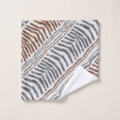 Ensemble de serviettes rayées bohème tribal (Gant de toilette)