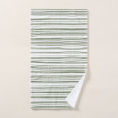 Ensemble de serviettes rayées minimalistes moderne (Serviette à main)