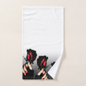 Ensemble de serviettes Red Roses (Serviette à main)