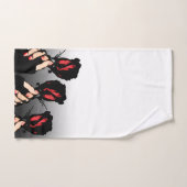 Ensemble de serviettes Red Roses (Serviette à main)