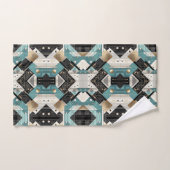 Ensemble de serviettes Retro Aqua Diamond Mid Cent (Serviette à main)