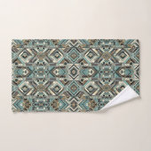 Ensemble de serviettes Retro Aqua Diamond Mid Cent (Serviette à main)