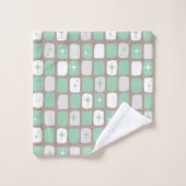 Ensemble de serviettes Retro Jade et White Starbur (Gant de toilette)