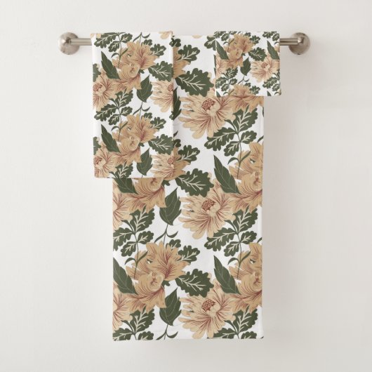 Ensemble de serviettes Rose en or Country (En situation)