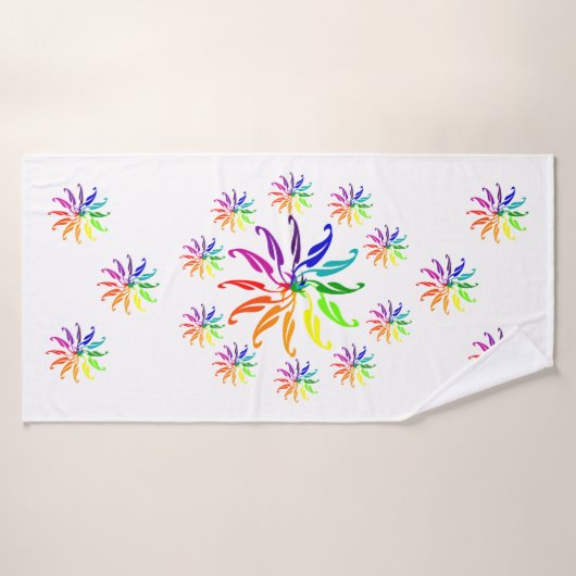 Ensemble de serviettes - Roues de couleur (Serviette de bain)