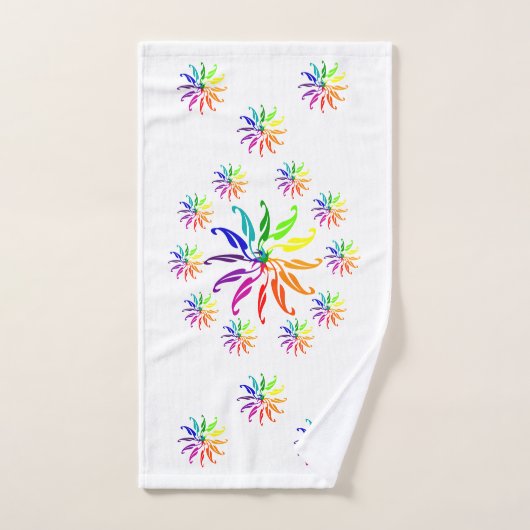 Ensemble de serviettes - Roues de couleur (Serviette à main)