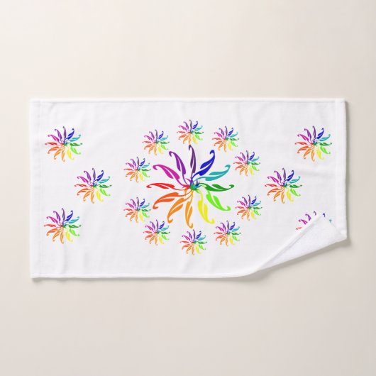 Ensemble de serviettes - Roues de couleur (Serviette à main)