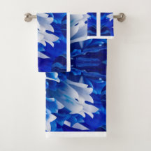 Ensemble de serviettes Royal Blue and White