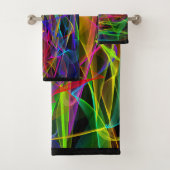 Ensemble de serviettes - Rubans de lumière (En situation)