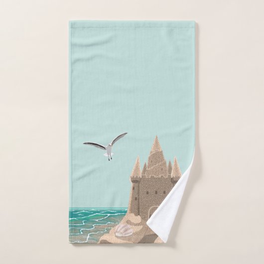 Ensemble de serviettes Sandcastle Seagull (Serviette à main)