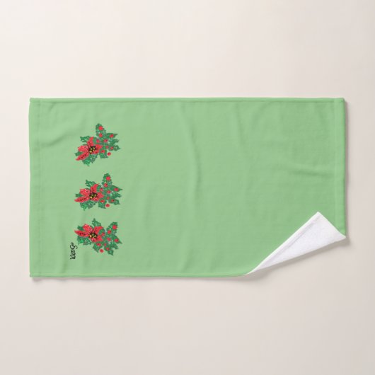 Ensemble de serviettes : Sentiment de Noël (Serviette à main)