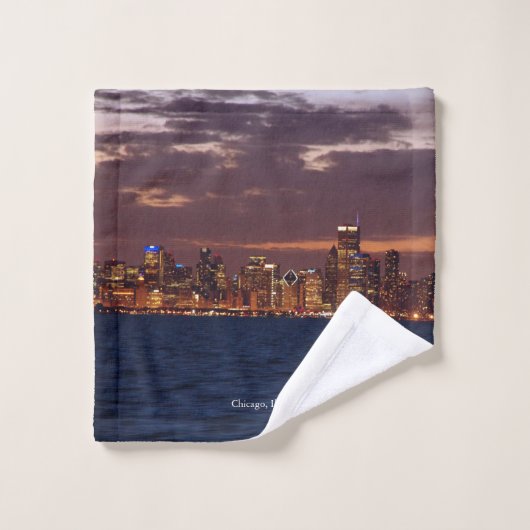 Ensemble de serviettes Skyline de Chicago (Gant de toilette)