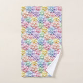 Ensemble de serviettes Spring Pastel Hydrangeas et (Serviette à main)