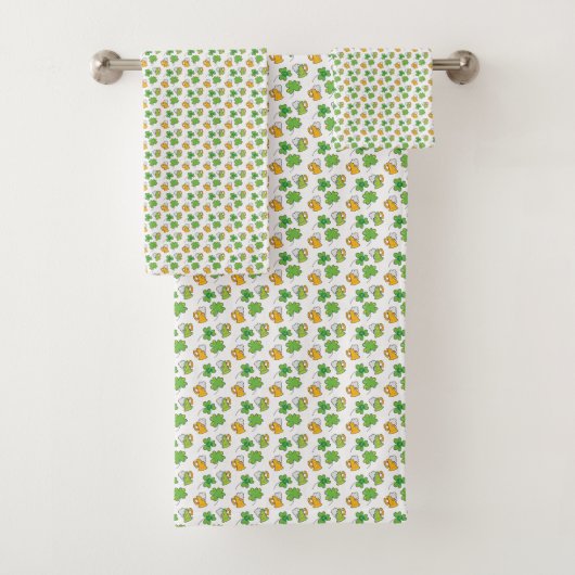 Ensemble de serviettes St. Patrick's Day (En situation)