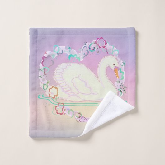 Ensemble de serviettes Swan Princess (Gant de toilette)