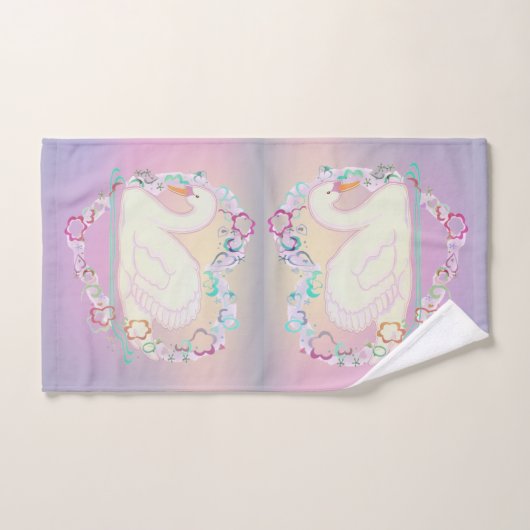 Ensemble de serviettes Swan Princess (Serviette à main)