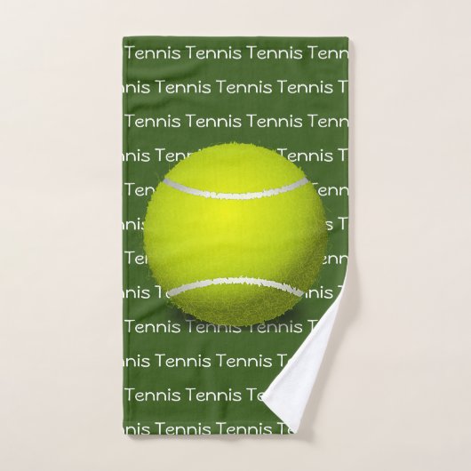 Ensemble de serviettes Tennis Tiled Text Design (Serviette à main)