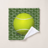 Ensemble de serviettes Tennis Tiled Text Design (Gant de toilette)